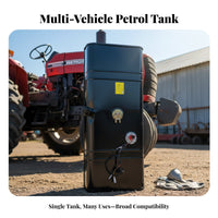 Heavy Duty Truck Auxiliary Fuel Reservoir Large Capacity Auxiliary Reservoir Long-Lasting Construction for Farmers, Mechanics, Trucks