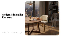 Ripple Rear Chair Italian Design Upholstered Side Chair Wave Pattern Rearrest Long-Lasting Construction for Dining Room, Home