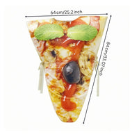 Pizza Slice Costume Unisex Pizza Costume Realistic Apparel for Adults, Stage Shows