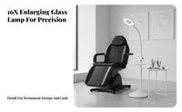 Makeup Lamp Shadow LED Enlarging Floor Lamp Stable Base Eyelash Extension Light for Beauticians, Estheticians, Medical Practice, Home Studio