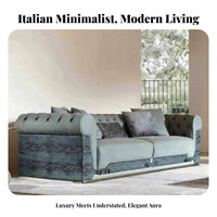 Textured Couch and Armchair Italian Minimalist Design Sofa Set Pattern Lounge Suite for Luxury Buyers, partners, Living Room, Bedroom