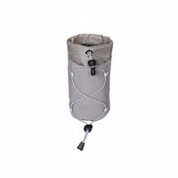 Backpack Cup Hanging Bag Hands Mesh Cup Holder with Elastic Cord Compact Shoulder Strap Bottle Pouch for Journeyers