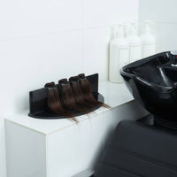 Detachable Hair Weft Holder Easy to Clean Acrylic Strand Attachment Rack Lightweight Comb-Design Hairpiece Organizer for Hairstylists, Hair Stylists