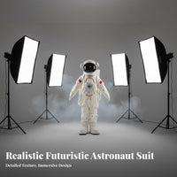 Fullfigure Coverage Cartoon Astronaut Costume Complete Set Astronaut externalfit Clear View Visor character costume Suit long-lasting for entertainers, Event Organizers, Performances, Promotional Events, Theme Parks, Conventions