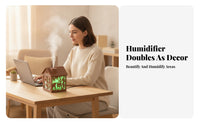 Panda Cutout USB Humidifier Compact Desktop Humidifier for Tabletop
