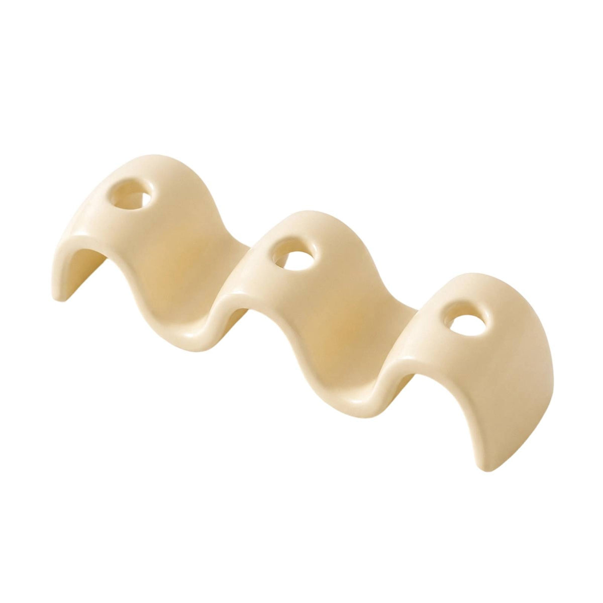 Ceramic Toothbrush Holder Countertop Arch-Shaped Toothbrush Holder Decorative Washroom Organizer for Vanity
