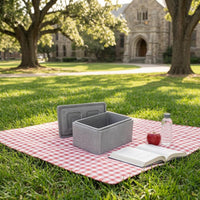 Textured Expanded Polypropylene Insulated Foam Box Gray Insulated Foam Container Hinged-Style