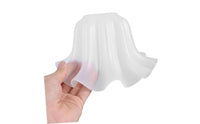 Shatterproof Lily of the Valley Light Shade Pastoral Design Lily Flower Lampshade Creamy Aesthetic Plastic Bell Lamp Cover Easy Assembly for Living Room