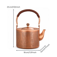 Copper Kettle Premium Copper Water Kettle Elegant Boiling Vessel for Office