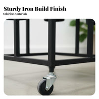 Floor-Standing Rolling Multicontainer Flower Stand With Wheels 3-Tier Rolling Flower Stand Space-Saving Plant Holder Heavy-Duty Frame for Event Planners, Business Owners, Gardeners, Retail Outletfront, Retail Outlet, Wedding Venue, Garden