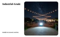 High Power LED Floodlight 270° Adjustable Bracket LED Flood Light Energy Saving Waterproof Exterior Floodlight for Contractors, Workshop, Garage, Yard