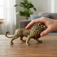 Lion Figurine Decorative Lion Statue Vintage Tabletop Figurine for Collectors, Desk