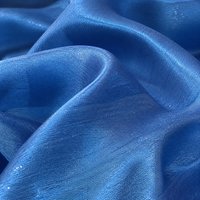 Starry Ice Wrinkle Gold Sprinkled Organza Fabric for Hanfu Lolita Apparel