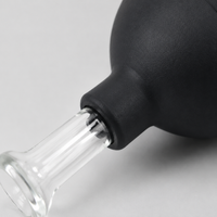 Traditional Cupping Set, 2 Clear Glass Cups 15-25mm, Chinese Cupping Therapy Set with Manual Pump, for Home Use & Wellness