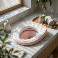 Squat Toilet Converter Seat Portable Bathroom Aid Easy to Clean for Elderly