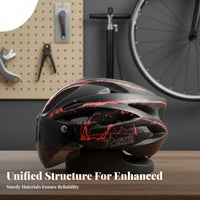 Cycling Helmet with Attracting Visor Single-Piece Molding Attracting Suction Helmet Safety Headwear Collision Resistant