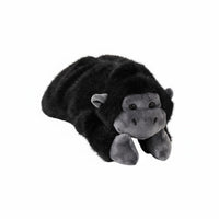 Large Capacity Gorilla Soft Writing Instrument Case Zipper Closure Soft Gorilla Stationery Bag Monkey Plushie Pouch for Students, School, Office