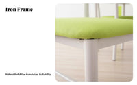 Minimalist Design Padded Seat Metal Chair Modern Design Household Furniture Comfortable Backrest Armless for Homeowners, Restaurant Owners, Event Planners, Dining Room, Hotel, Kitchen, Cafe