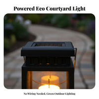 LED Regal Lantern Dusk to Dawn Solar Candle Lantern Automatic activation/Off Hanging Landscape Luminaire for Patio Decorators, Homeowners, Balcony