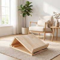 Wooden Slant Board Folding Calf Stretching Board Foldable Incline Wedge for Runners, Athletes, Home Gym, Stretching Discipline