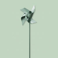 Large Rotating Wind Spinner for Outdoor Garden, Metal Windmill Sculpture Ornament for Lawn Decoration, Industrial Style Yard Art