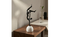 Inverted Gymnast Statue Abstract Gymnast Figurine Glossy House Decoration