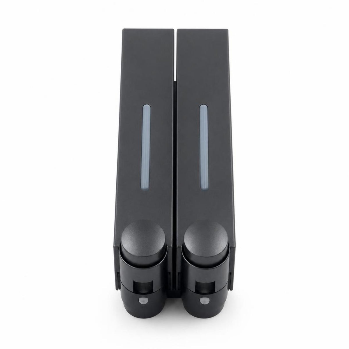 Clear Level Panels Two-Chamber Soap Dispenser No-Drill Wall-Mounted Soap Dispenser Press Buttons Home Storage Slim