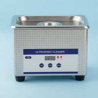 0.8L Sound-Wave Cleaner Compact Sound-Wave Cleaner with Basket Stainless Steel for Jewelers, Hobbyists, Countertop, Home, Workshop
