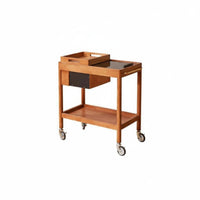 With casters 2-Tier Utility mobile organizer Mobile Design 2-Tier Rolling Organizer Space-Saving Side Table Multi-Functional for Apartment Dwellers, detachableice Workers, Living Room, Bedroom, Kitchen, Bathroom
