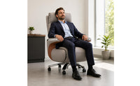 Executives Office Chair Padded Reclining Office Chair Caster Wheels