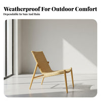 Waterproof paded Woven Seat Weather-Resistant Woven nest Chair Thick Comfortable pad outsidedoor Furniture Rope Weave Design for Adults, Homeowners, Readers, Balcony, Living Room, Garden, Sunroom