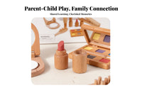 Wooden Cosmetic Kit Wooden Cosmetic Toy Set Interactive Kids Playset for Girls, Preschoolers, Preschool