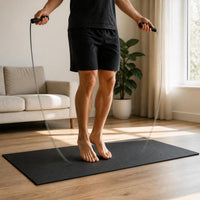 High-Density PVC Yoga and Fitness Mat for Jump Rope and Partner Workouts