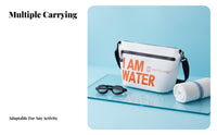 Adjustable Strap Waterproof Swim Bag Long-Lasting Material Large Capacity Storage Bag Easy to Clean for Swimmers, Campers, Beach, Rafting