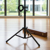 Padded Protection Music Stand Guitar Hook Drill-No-Drill Clamp-on Instrument Holder Gravity Self-Locking Violin Holder Clamp for Musicians, Guitarists, Violinists, Practice Room, Studio, Stage