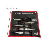5 Pieces Extra-Long Reach Pliers Set Tie Strap Long-Nose Pliers Set Narrow Gaps