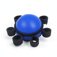 Grip Ball with Finger Straps Moderate-Resistance Five-Finger Grip Ball Hand Gripper Elastic Exerciser Flexible for Rehab