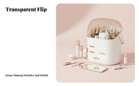 Multi-Compartment Cosmetic Box particle-proofresistant Vanity organizer long-makeup organizering for Desk, vanity table