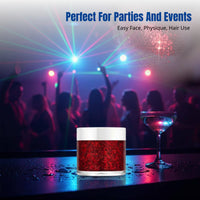 Christmas Luster Gel, Fairy Heart Sequins, Face Skin Hair, Party Stage Nightclub
