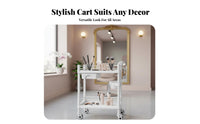 Multifunctional Beauty Salon Trolley Locking Brakes Beauty Spa Rolling Cart Integrated Drawers Multipurpose Tool Cart Sturdy ABS Plastic for Hair Stylists, Estheticians Artists, Barber Shops, Medical Facility S, Medical Facility