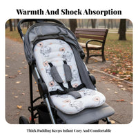 Soft & Comfortable Stroller Cushion Washable Stroller Seat Liner Head & Body Support for Infants, Toddlers, Outdoor