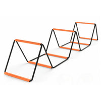 Orange Rungs Foldable Agility Ladder Storage Bag Included Sports Training Gear Coordination Practice