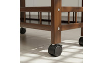 Space Saving Design Narrow Rolling Shelf Unit Sturdy & Long-Lasting Slim Space Shelf Easy to Assemble Narrow Rolling Organizer 360° Swivel Casters for Children, Students, Kitchen, Living Room, Bathroom