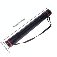 Telescopic Artist Tube Extendable Poster Tube with Shoulder Strap Adjustable Container for Students