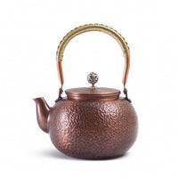 Hammered Copper Teapot Artisanal Copper Teapot Decorative for Collectors