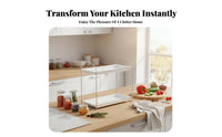 Kitchen Seasoning Organizer Freestanding Stainless Stability for Busy Homes