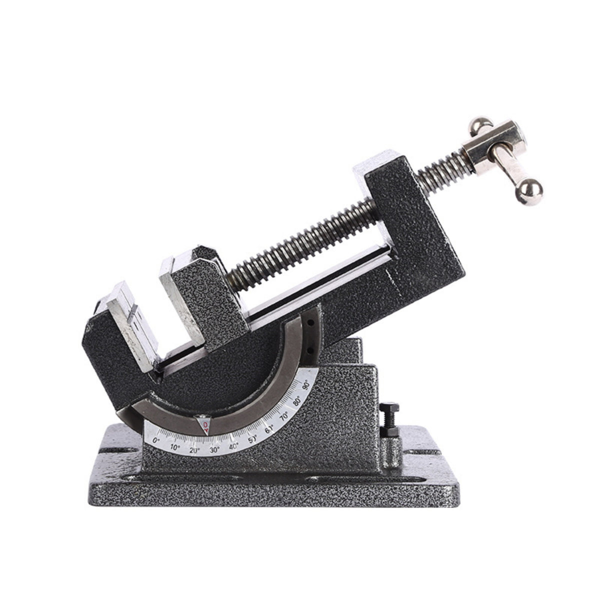 Tilting Drill Press Vise Industrial Swivel Vise with Graduated Base Stable for Machinists, Workshop, Workbench