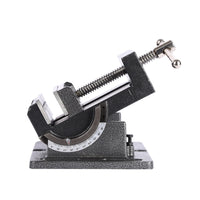 Tilting Drill Press Vise Industrial Swivel Vise with Graduated Base Stable for Machinists, Workshop, Workbench