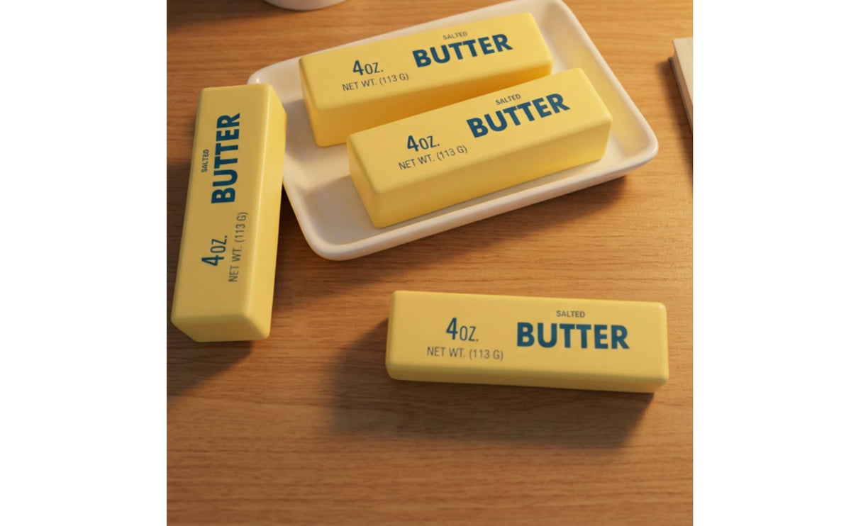 12 Pieces Butter Stick Compressible Novelty Butter Compressible for Pretend Play