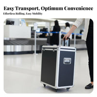 Desktop Computer Transport Box 3-Level Adjustable Handle Equipment Case